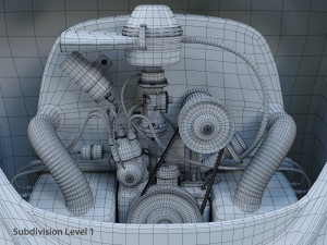 volkswagen beetle fusca 1969 3D Model