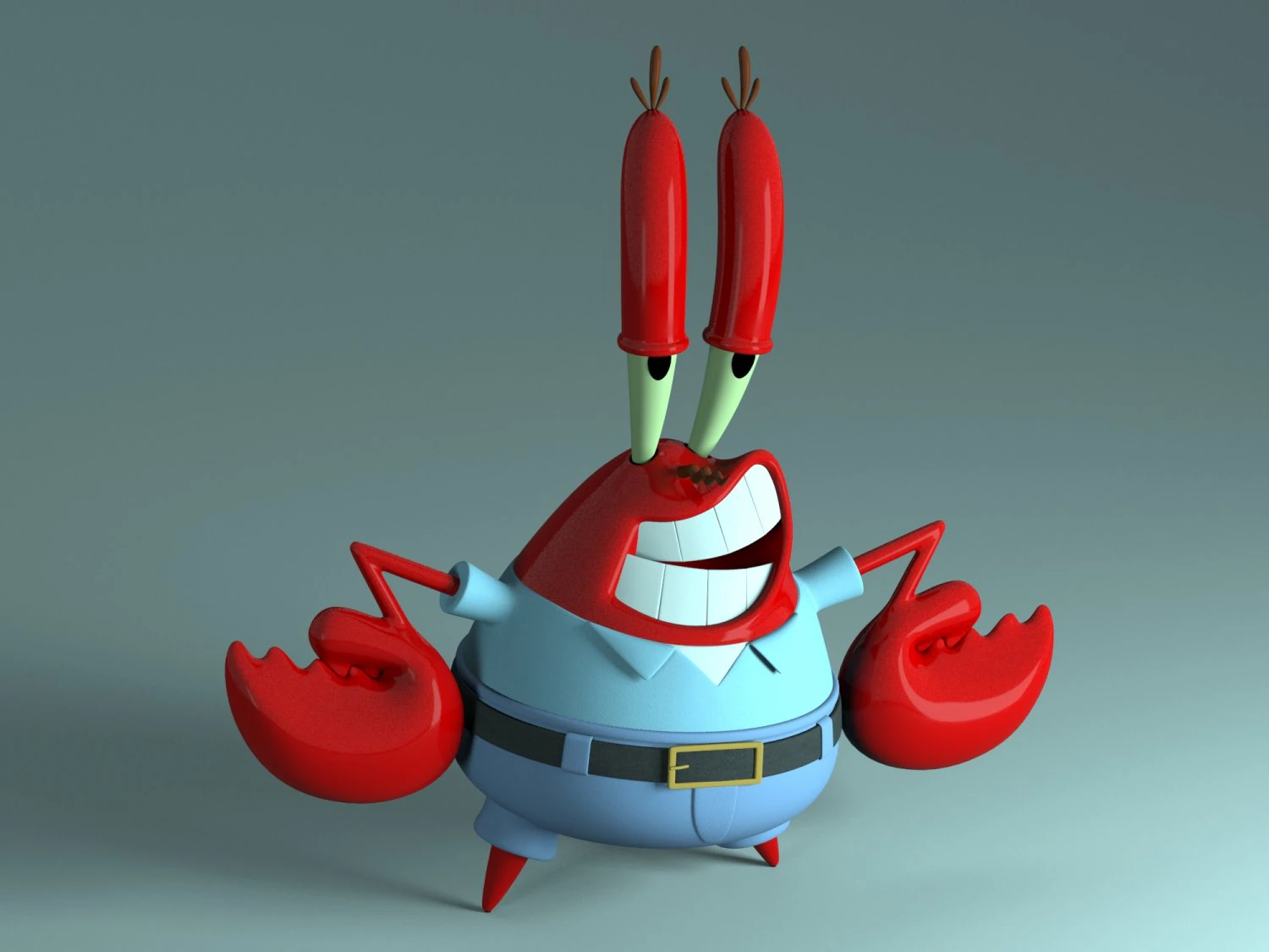 mr krabs - sirigueijo 3D Model .c4d .max .obj .3ds .fbx .stl .blend 