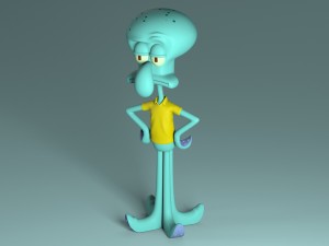 squidward - lula molusco 3D 模型