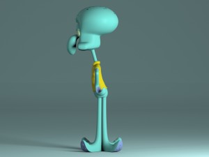 squidward - lula molusco 3D 模型