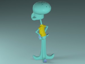 squidward - lula molusco 3D 模型