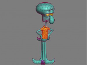 squidward - lula molusco 3D 模型