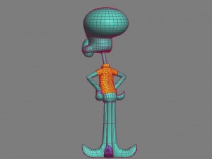 squidward - lula molusco 3D 模型