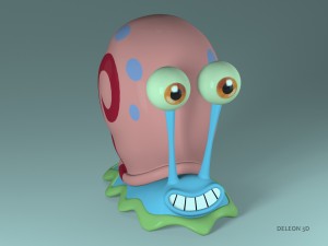 gary the snail 3D 모델