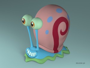 gary the snail 3D Model