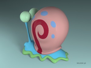 gary the snail 3D Model