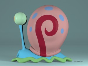gary the snail 3D Model
