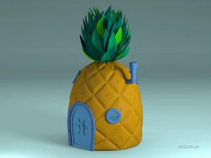 pineapple spongebob 3D Model