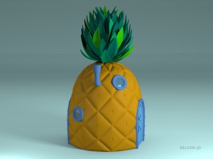 pineapple spongebob 3D Model