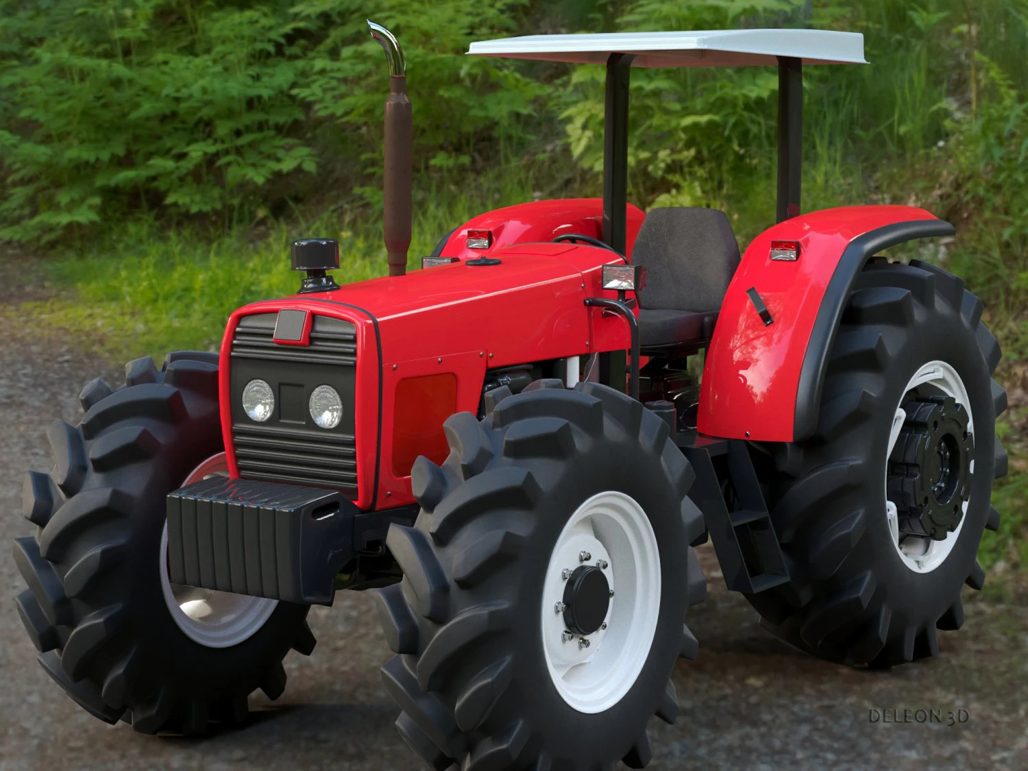 tractor generic 3D Model .c4d .max .obj .3ds .fbx .stl .blend 