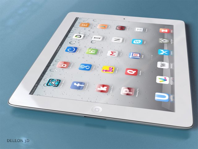 ipad generic 3D 모델 .c4d .max .obj .3ds .fbx .stl .blend 