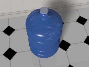 water bottle 5 gallons 3D 模型