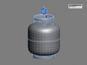 gas bottle with regulator 3Dモデル