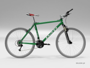 green mountain bike 3D-Modell