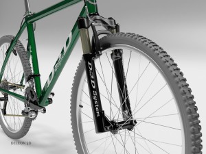 green mountain bike 3D-Modell