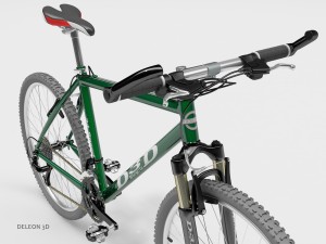 green mountain bike 3D-Modell