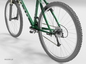 green mountain bike 3D-Modell