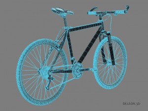 green mountain bike 3D-Modell