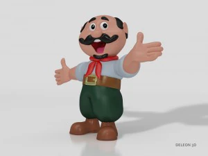 ga&uacute;cho Modelo 3D