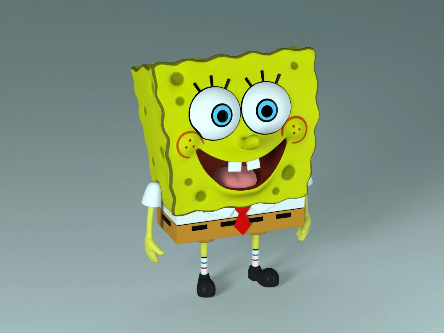 spongebob 3D Model .c4d .max .obj .3ds .fbx .stl .blend 