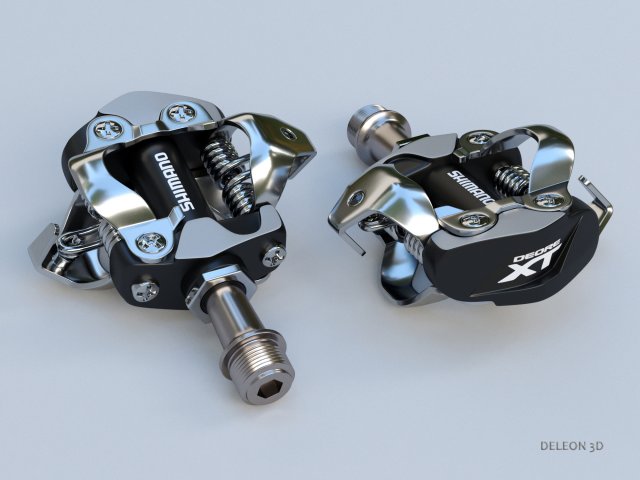 clipless shimano spd pedals Modelo 3D .c4d .max .obj .3ds .fbx .stl .blend 