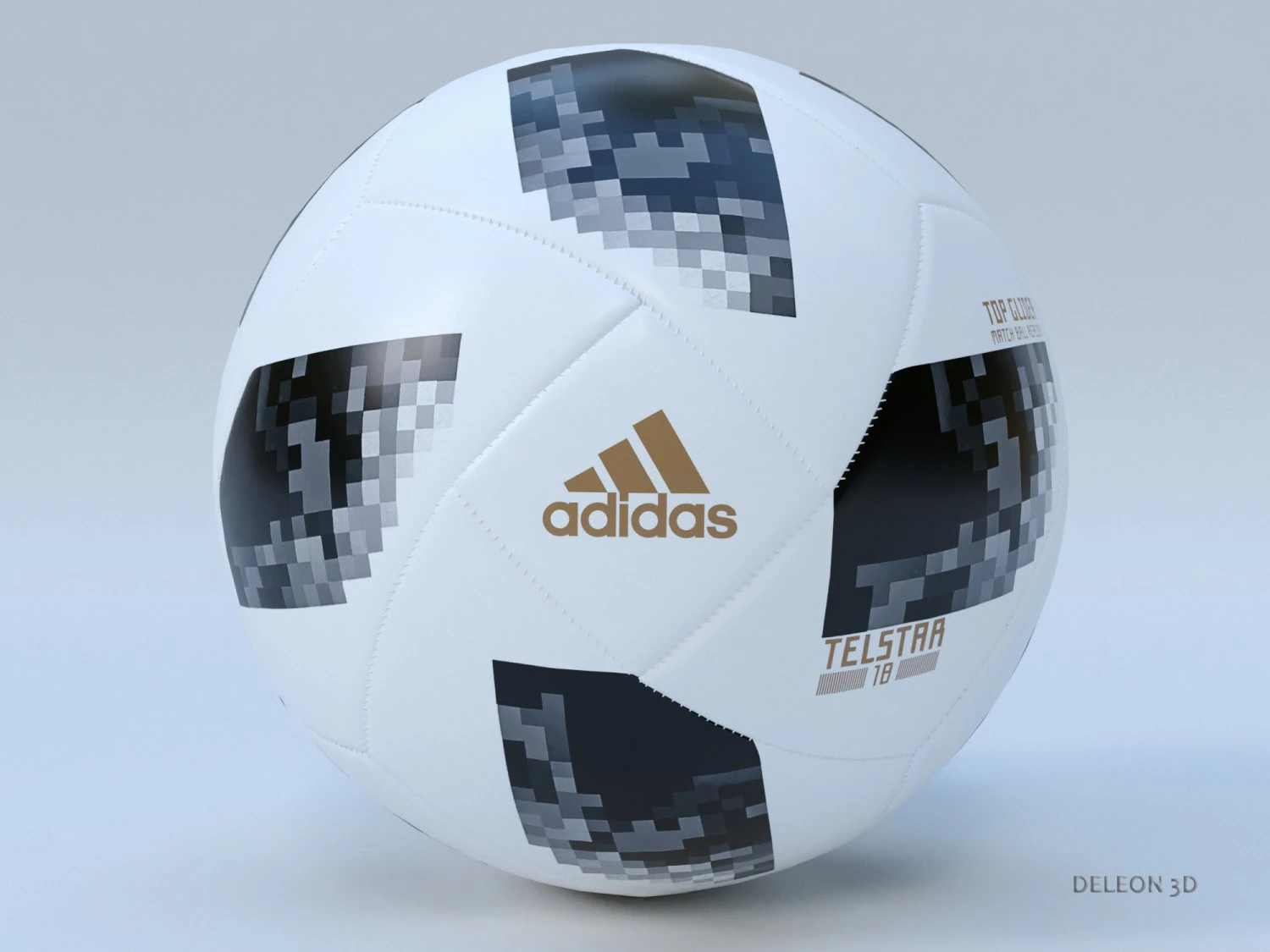 soccer ball adidas 2018 fifa world cup russia 3D Model .c4d .max .obj .3ds .fbx .stl .blend 