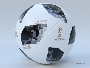 soccer ball adidas 2018 fifa world cup russia 3D मॉडल