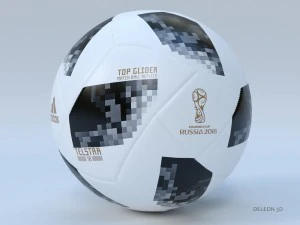 soccer ball adidas 2018 fifa world cup russia 3D Model