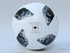 soccer ball adidas 2018 fifa world cup russia 3D मॉडल