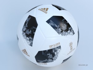 soccer ball adidas 2018 fifa world cup russia 3D मॉडल