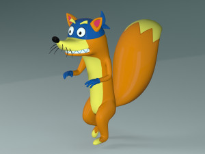 swiper the fox 3D 모델