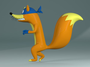 swiper the fox 3D 模型