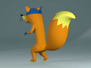swiper the fox 3D 模型