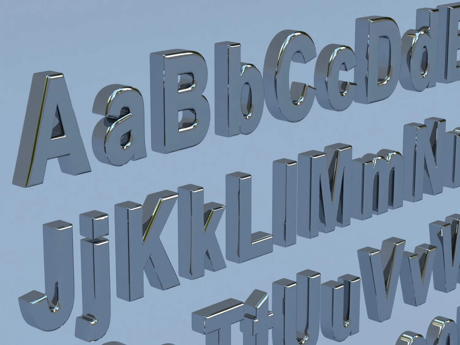 alphanumerics characters in arial format 3D Model .c4d .max .obj .3ds .fbx .stl .blend 