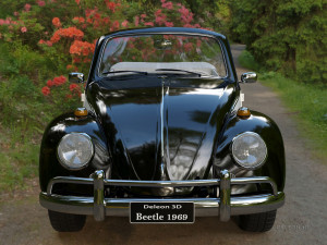 volkswagen beetle convertible 3D-Modell