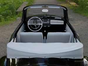 volkswagen beetle convertible 3D-Modell