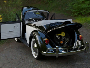volkswagen beetle convertible 3D Model