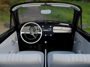 volkswagen beetle convertible 3D-Modell
