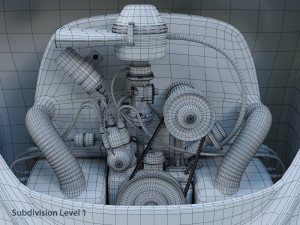volkswagen beetle convertible 3D-Modell