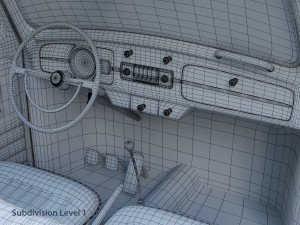 volkswagen beetle convertible 3D-Modell