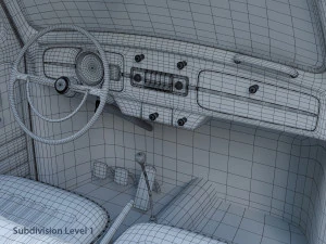 volkswagen beetle convertible 3D Model