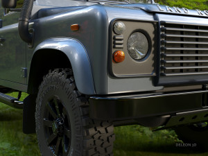land rover defender 110 camper 3Dモデル