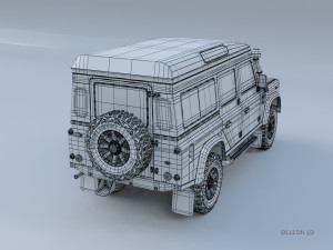 land rover defender 110 camper 3Dモデル