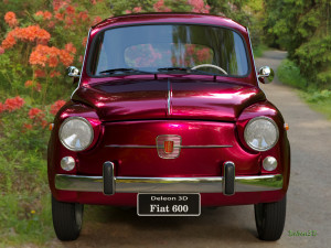 fiat 600 3Dモデル