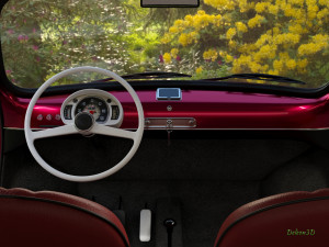 fiat 600 3Dモデル
