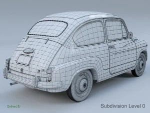 fiat 600 3D Model