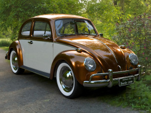 golden beetle fusca 1969 Model 3D