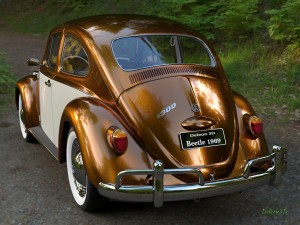 golden beetle fusca 1969 Model 3D