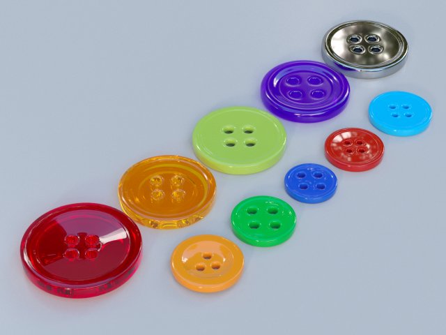 buttons 3D Модель .c4d .max .obj .3ds .fbx .stl .blend 