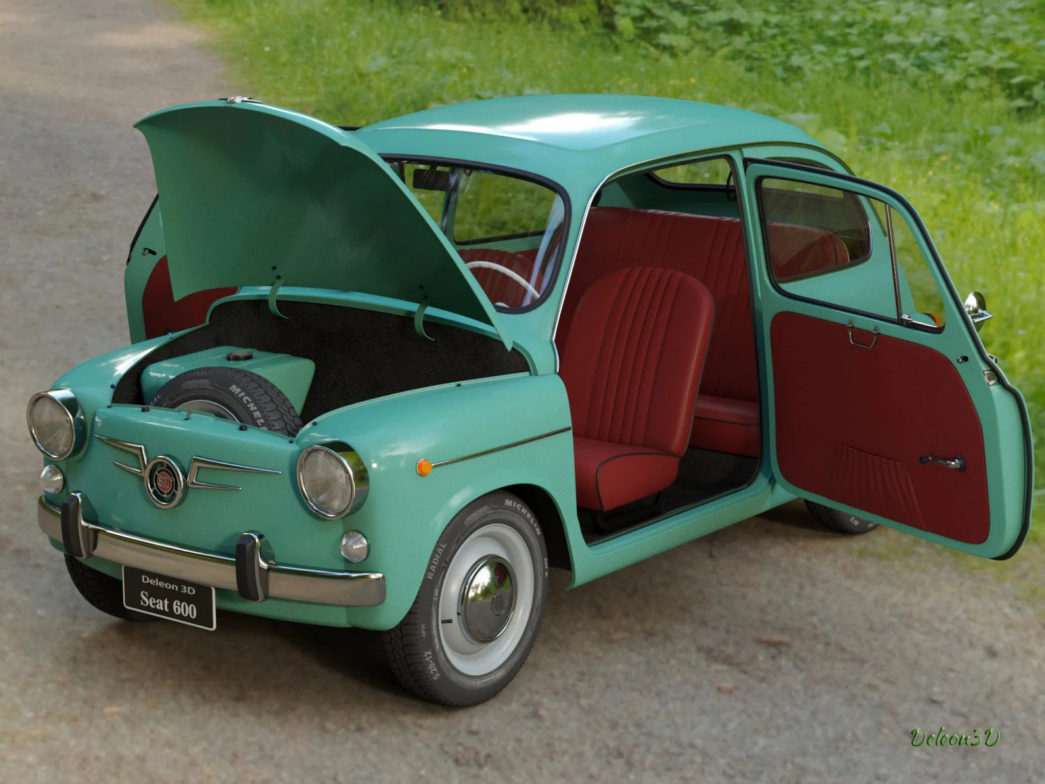 Seat 600 3D Model .c4d .max .obj .3ds .fbx .stl .blend 
